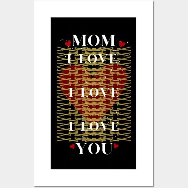 i love you mom Wall Art by crearty art